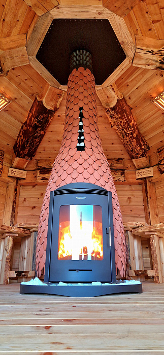 Печь банная Джоконда с топкой из стали AISI 439